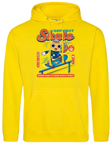 SERVBOT Skate - anime, manga, kawaii, japan, otaku, geek, nerd, retro, gaming, popculture, japanstyle, vaporwave, streetwear, gamer, cosplay - Standard Hoodie