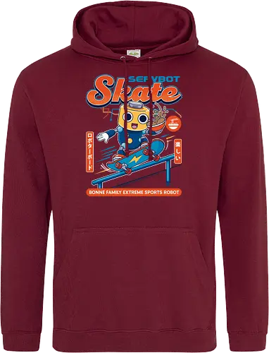 SERVBOT Skate - anime, manga, kawaii, japan, otaku, geek, nerd, retro, gaming, popculture, japanstyle, vaporwave, streetwear, gamer, cosplay - Standard Hoodie