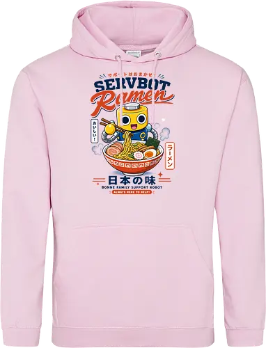 SERVBOT Ramen - ramen, japan, animefood, kawaii, robot, servbot, noodles, manga, japanesefood, otaku, geek, retrodesign, foodie, japanart, nerdshirt - Standard Hoodie