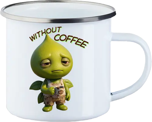 Seed - Without Coffee - Enamel Mug