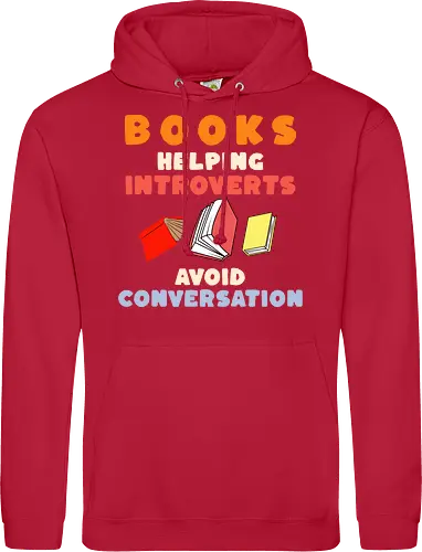 Bücher Helfen Introvertierten Gespräche Zu Vermeiden – Lustiges Lese Humor Design