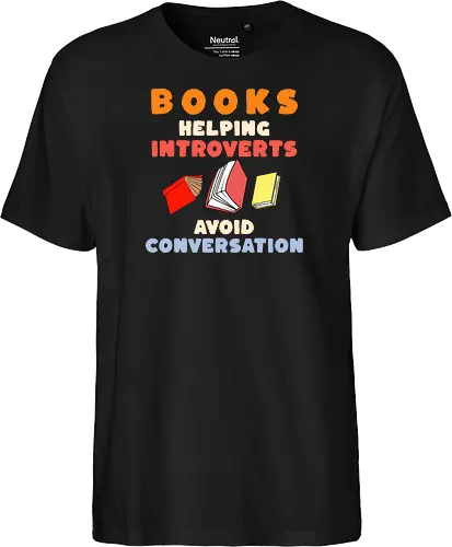 Bücher Helfen Introvertierten Gespräche Zu Vermeiden – Lustiges Lese Humor Design