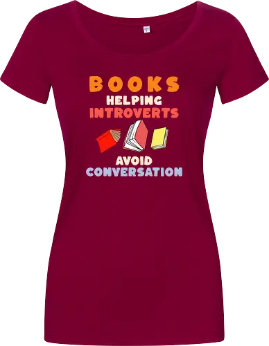 Bücher Helfen Introvertierten Gespräche Zu Vermeiden – Lustiges Lese Humor Design