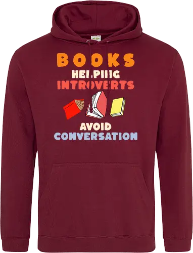 Bücher Helfen Introvertierten Gespräche Zu Vermeiden – Lustiges Lese Humor Design