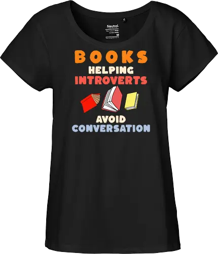 Bücher Helfen Introvertierten Gespräche Zu Vermeiden – Lustiges Lese Humor Design