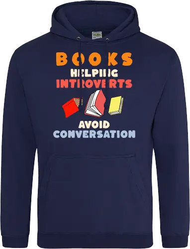 Bücher Helfen Introvertierten Gespräche Zu Vermeiden – Lustiges Lese Humor Design