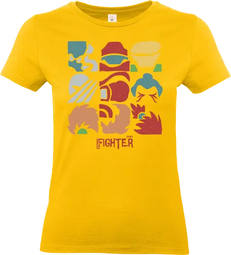 1987 fighters - streetfighter, videogame, classic, fight, bison, ken, ryu, honda, icon, logo, mascot - Standard T-Shirt (Women)