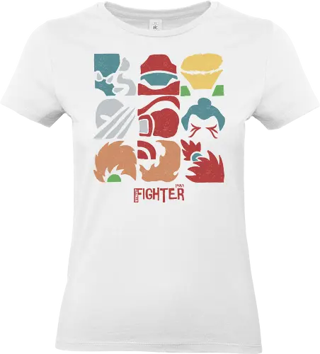 1987 fighters - streetfighter, videogame, classic, fight, bison, ken, ryu, honda, icon, logo, mascot - Standard T-Shirt (Women)