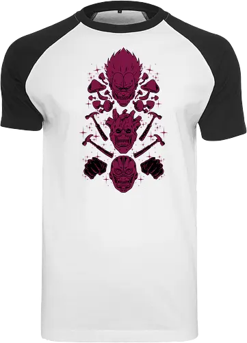 the wizard gang  - wizard, witch, magician, mushroom, fungi, dorohedoro, anime, manga, streetwear - Raglan T-Shirt