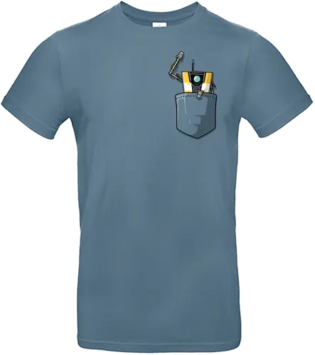 Gelber Roboter Tasche Süß Spiel Begleiter Pocket - robot pocket shirt, yellow robot tee, game robot pocket apparel, cute robot shirt, pocket print game tee, funny robot clothing, sci-fi robot pocket shirt, yellow cube robot tee, gamer pocket print apparel, cute game robot shirt, Claptrap, Gaming, CL4P-TP, Vault Hunter, Pandora, Hyperion, Gearbox Software, funny robot pocket tee, sci-fi pocket clothing, robot companion shirt, game mascot pocket tee, yellow robot gamer apparel, Border, Lands - Standard T-Shirt