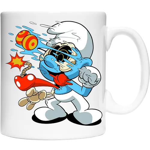Explosives blaues Wesen