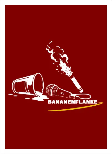 Bananenflanke Stadionshirt - Motiv weiß