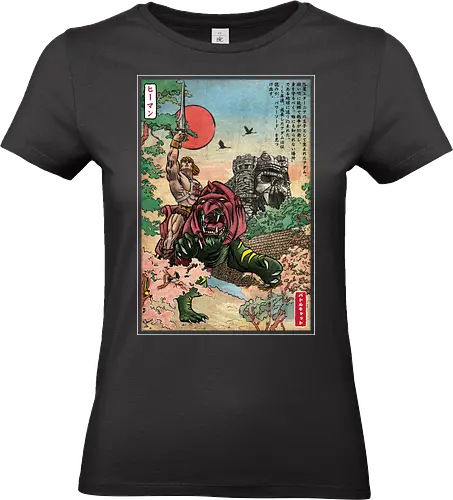 Prince of Eternia in Japan  - retro, battle cat, japanese art, fantasy movies, he, man, masters, universe - Standard T-Shirt (Women)