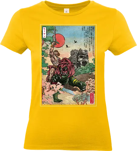 Prince of Eternia in Japan  - retro, battle cat, japanese art, fantasy movies, he, man, masters, universe - Standard T-Shirt (Women)