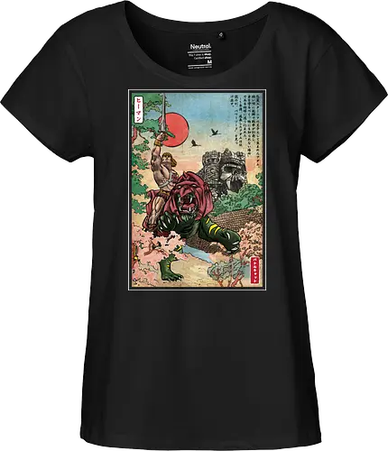 Prince of Eternia in Japan  - retro, battle cat, japanese art, fantasy movies, he, man, masters, universe - Fairtrade Girl Shirt