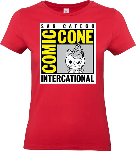 Comic Cone - Comic Con, Cat, Cats - Standard T-Shirt (Women)