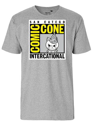 Comic Cone - Comic Con, Cat, Cats - Fairtrade T-Shirt