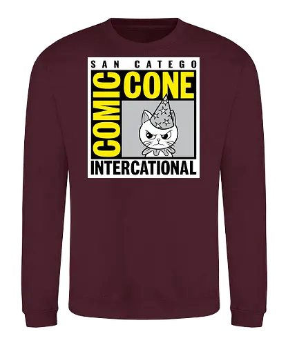 Comic Cone - Comic Con, Cat, Cats - Sweatshirt
