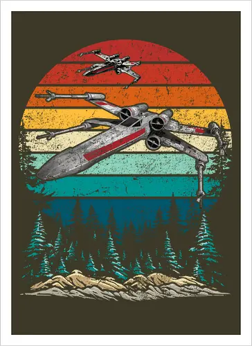 X-wing starfighter vintage