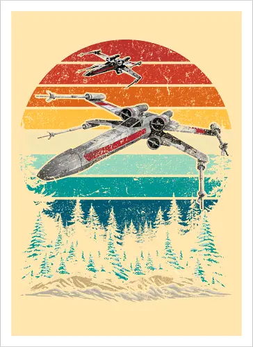 X-wing starfighter vintage