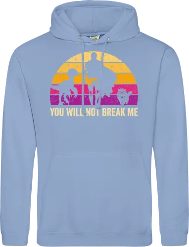 You will not break me vintage - dungeon crawler carl, cat, novel, books, retro, vintage, princess donut, fantasy - Standard Hoodie