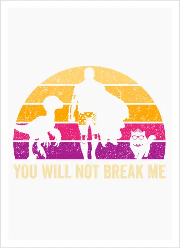 You will not break me vintage - dungeon crawler carl, cat, novel, books, retro, vintage, princess donut, fantasy - Artprint