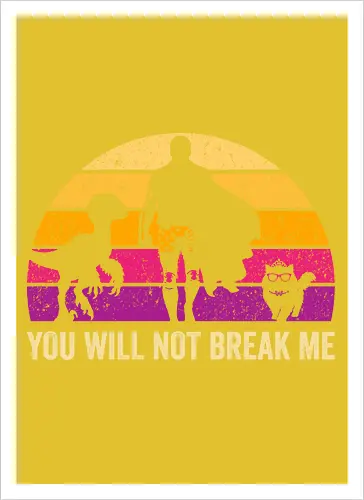 You will not break me vintage - dungeon crawler carl, cat, novel, books, retro, vintage, princess donut, fantasy - Artprint