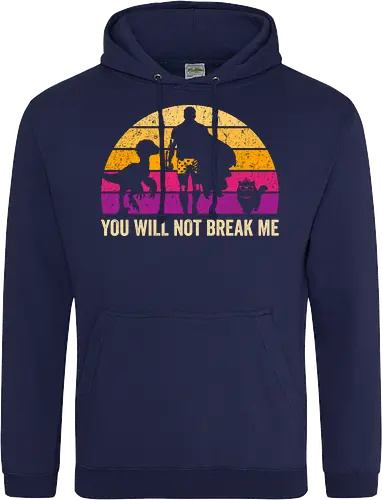 You will not break me vintage - dungeon crawler carl, cat, novel, books, retro, vintage, princess donut, fantasy - Standard Hoodie