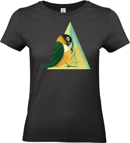 Stampfender Caique - Papagei, Parrot, Animal Humor, Tiere und Humor, Birb, Papageienfan, Caique, Grünzügelpapagei - Standard T-Shirt (Women)