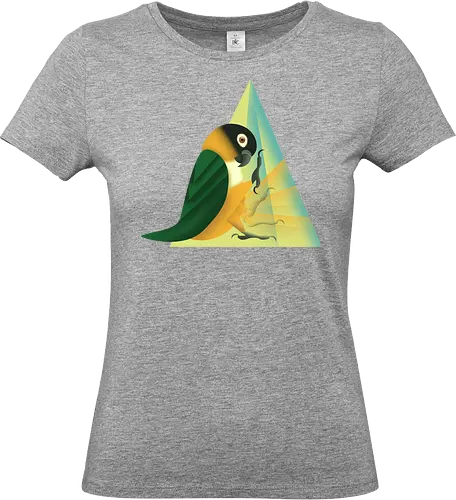 Stampfender Caique - Papagei, Parrot, Animal Humor, Tiere und Humor, Birb, Papageienfan, Caique, Grünzügelpapagei - Standard T-Shirt (Women)