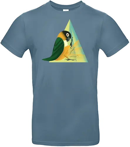 Stampfender Caique - Papagei, Parrot, Animal Humor, Tiere und Humor, Birb, Papageienfan, Caique, Grünzügelpapagei - Standard T-Shirt
