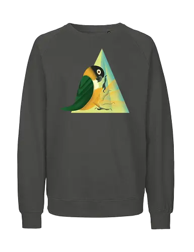 Stampfender Caique - Papagei, Parrot, Animal Humor, Tiere und Humor, Birb, Papageienfan, Caique, Grünzügelpapagei - Fairtrade Sweatshirt