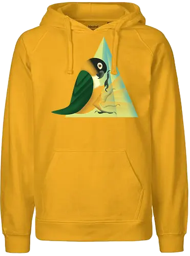 Stampfender Caique - Papagei, Parrot, Animal Humor, Tiere und Humor, Birb, Papageienfan, Caique, Grünzügelpapagei - Fairtrade Hoodie