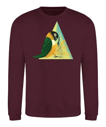Stampfender Caique - Papagei, Parrot, Animal Humor, Tiere und Humor, Birb, Papageienfan, Caique, Grünzügelpapagei - Sweatshirt