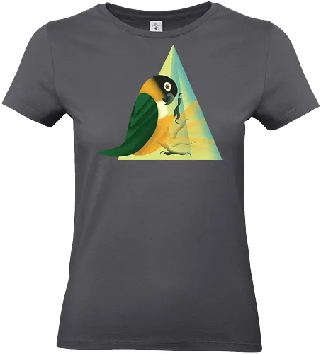 Stampfender Caique - Papagei, Parrot, Animal Humor, Tiere und Humor, Birb, Papageienfan, Caique, Grünzügelpapagei - Standard T-Shirt (Women)