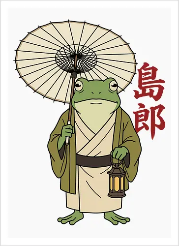 The Wandering Spirit: Zen Kimono Frog
