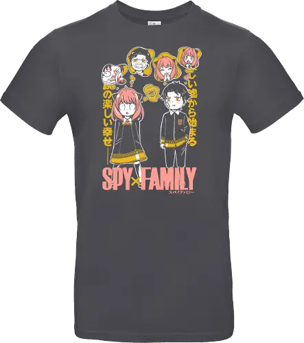 Anya And Damian Academy - anya damian, anya forger, damian desmond, spy x family, eden academy, anime duo, manga art, cute anime - Standard T-Shirt