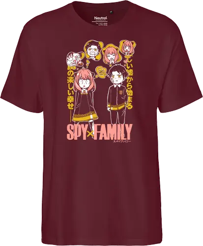 Anya And Damian Academy - anya damian, anya forger, damian desmond, spy x family, eden academy, anime duo, manga art, cute anime - Fairtrade T-Shirt