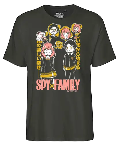 Anya And Damian Academy - anya damian, anya forger, damian desmond, spy x family, eden academy, anime duo, manga art, cute anime - Fairtrade T-Shirt