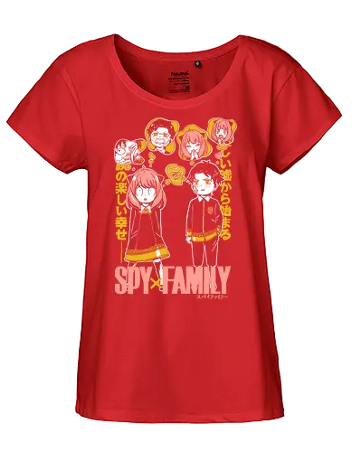 Anya And Damian Academy - anya damian, anya forger, damian desmond, spy x family, eden academy, anime duo, manga art, cute anime - Fairtrade Girl Shirt