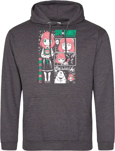 Anya Cute Portrait - anime portrait, kawaii anime, manga character, anime artwork, cute design, telepath girl, anya, forger - Standard Hoodie