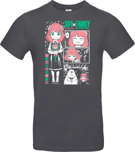 Anya Cute Portrait - anime portrait, kawaii anime, manga character, anime artwork, cute design, telepath girl, anya, forger - Standard T-Shirt