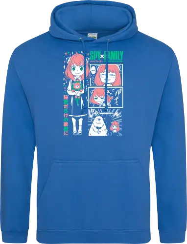 Anya Cute Portrait - anime portrait, kawaii anime, manga character, anime artwork, cute design, telepath girl, anya, forger - Standard Hoodie