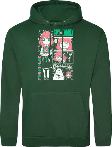 Anya Cute Portrait - anime portrait, kawaii anime, manga character, anime artwork, cute design, telepath girl, anya, forger - Standard Hoodie