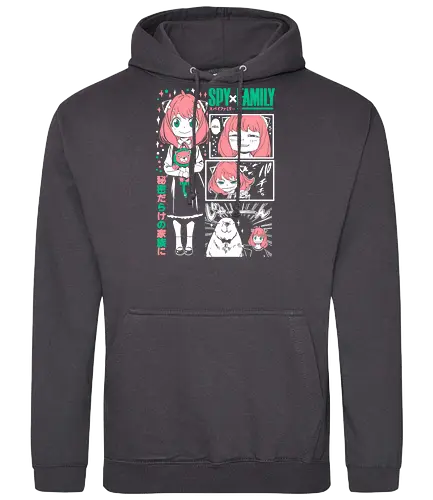 Anya Cute Portrait - anime portrait, kawaii anime, manga character, anime artwork, cute design, telepath girl, anya, forger - Standard Hoodie