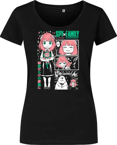 Anya Cute Portrait - anime portrait, kawaii anime, manga character, anime artwork, cute design, telepath girl, anya, forger - Women T-Shirt