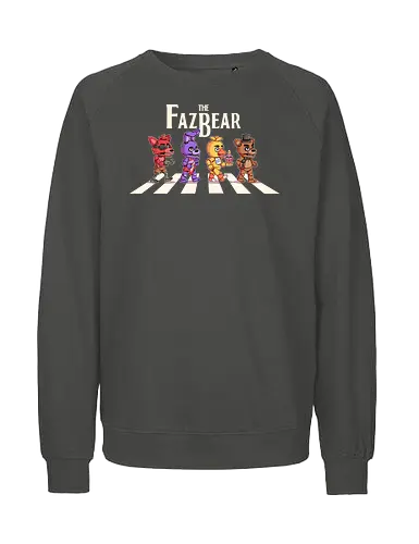The Fazbear - fnaf, Five Nights at Freddys, Freddy, animatronic, chica, games, horror, movie, cute, abbey road, foxy - Fairtrade Sweatshirt