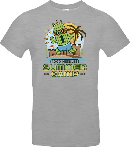 Cactus Summer Camp Vintage - cactilio, Kupo, summer, summer camp, video game, gaming, gamer, final, Kweh, tonberry, tomberi, fantasy - Standard T-Shirt