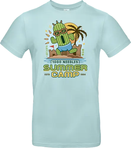 Cactus Summer Camp Vintage - cactilio, Kupo, summer, summer camp, video game, gaming, gamer, final, Kweh, tonberry, tomberi, fantasy - Standard T-Shirt