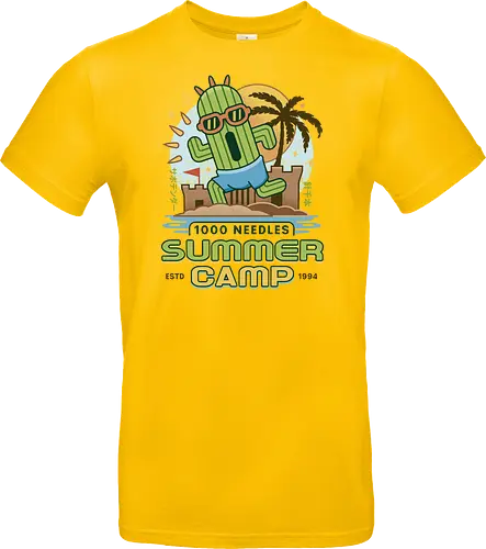 Cactus Summer Camp Vintage - cactilio, Kupo, summer, summer camp, video game, gaming, gamer, final, Kweh, tonberry, tomberi, fantasy - Standard T-Shirt
